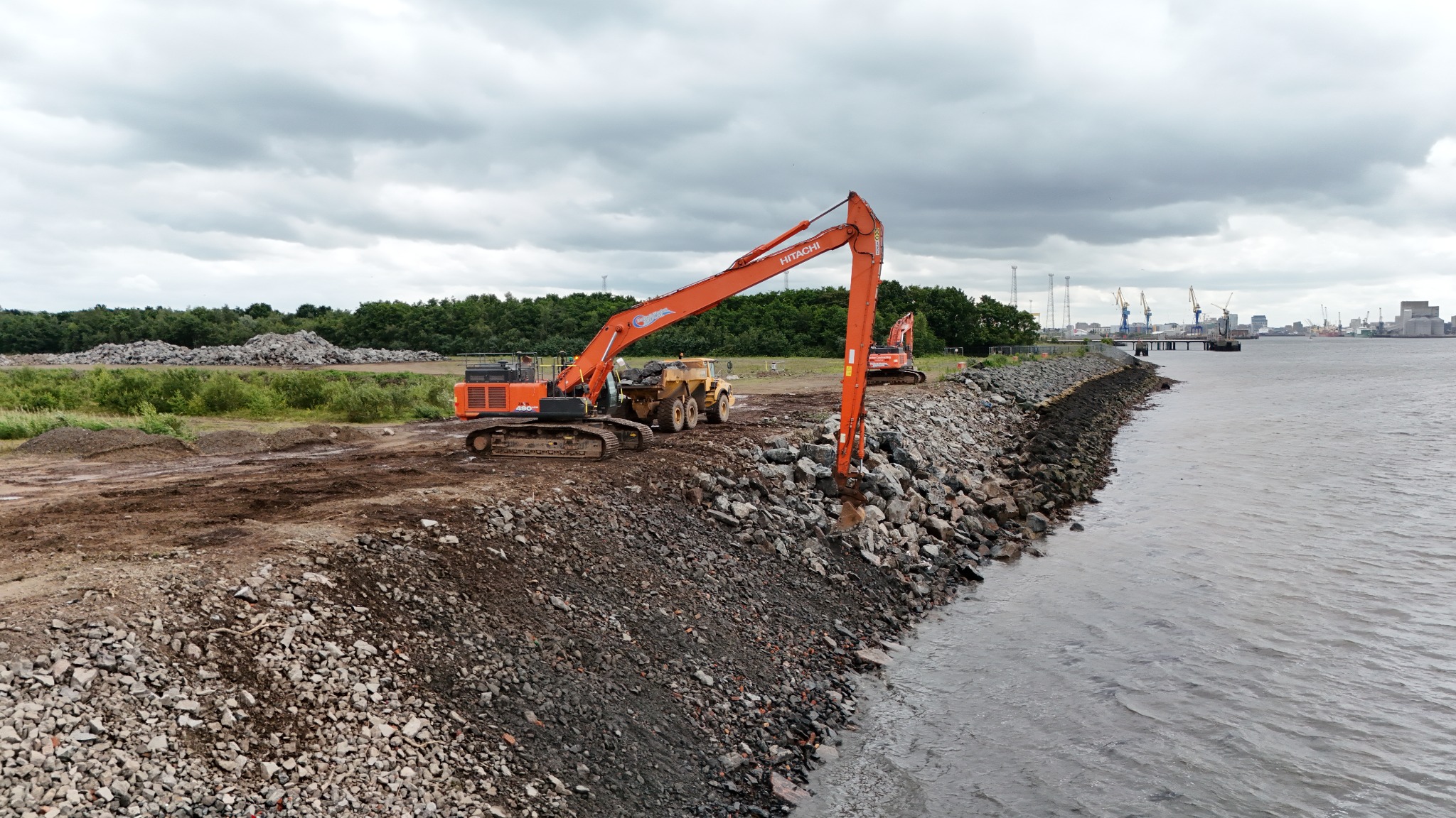 Belfast Harbour Deep Water Berth D3 construction progress – 2025-06-23