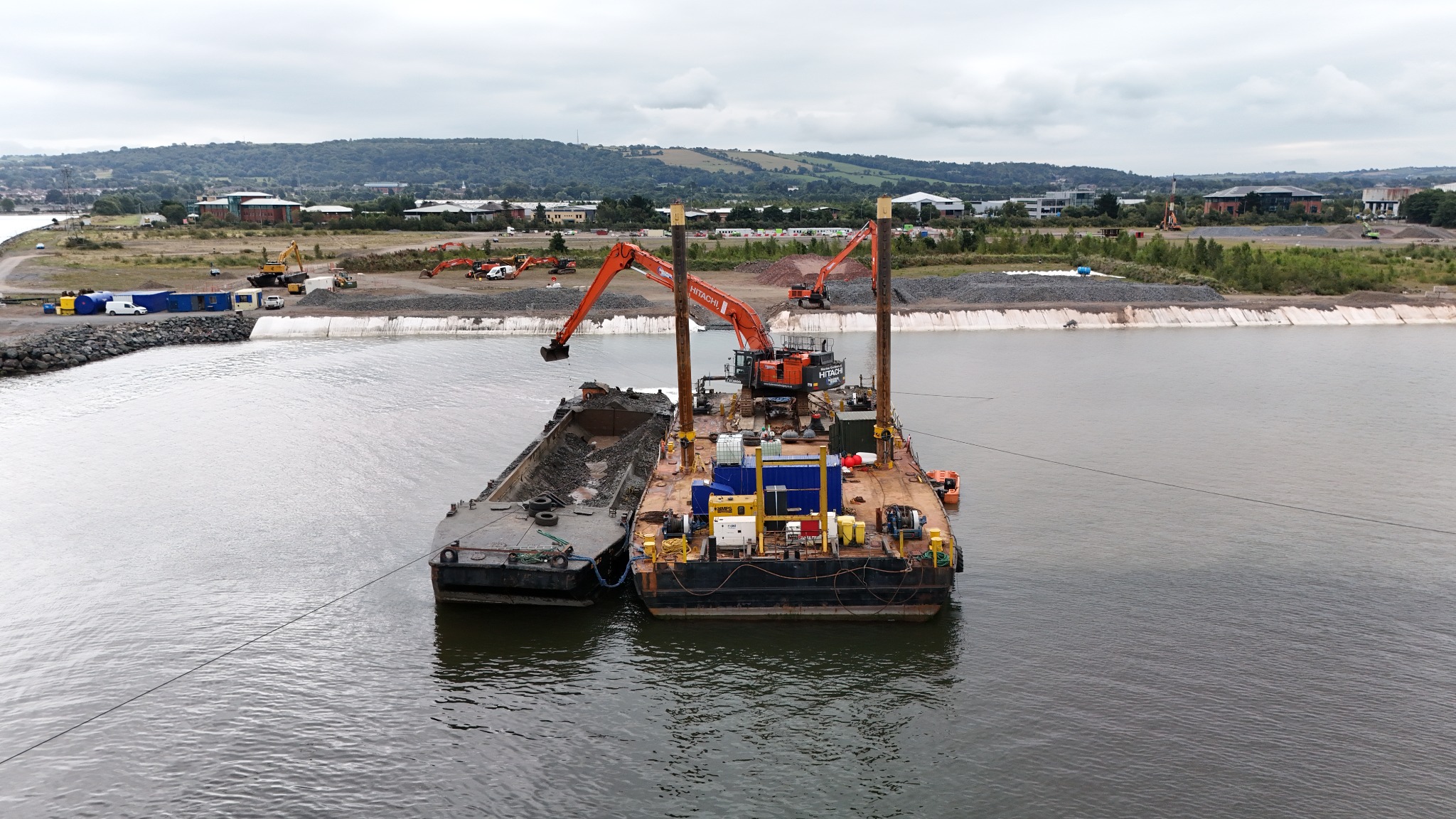 Belfast Harbour Deep Water Berth D3 construction progress – 2025-08-22