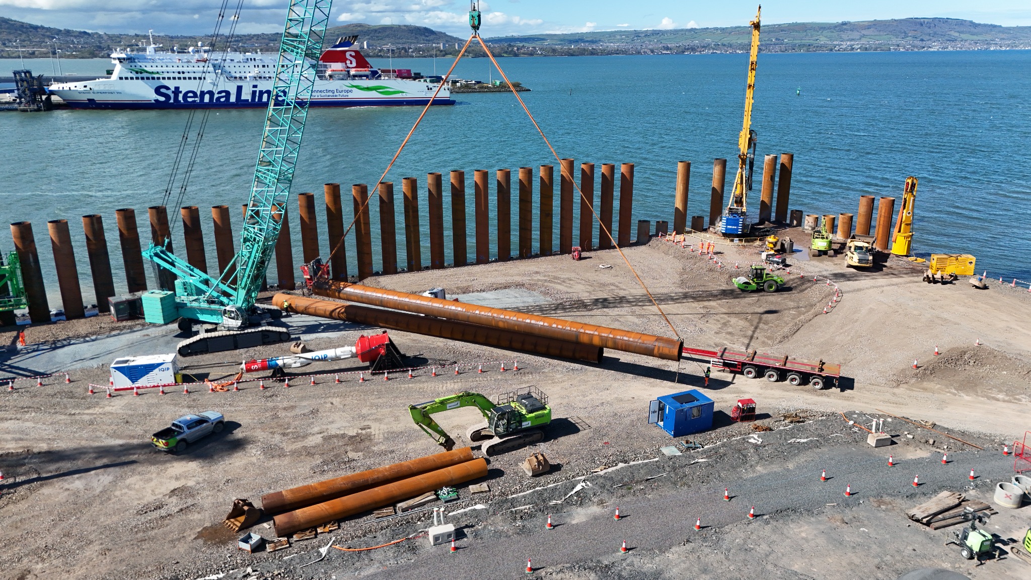 Belfast Harbour Deep Water Berth D3 construction progress – 2026-04-20
