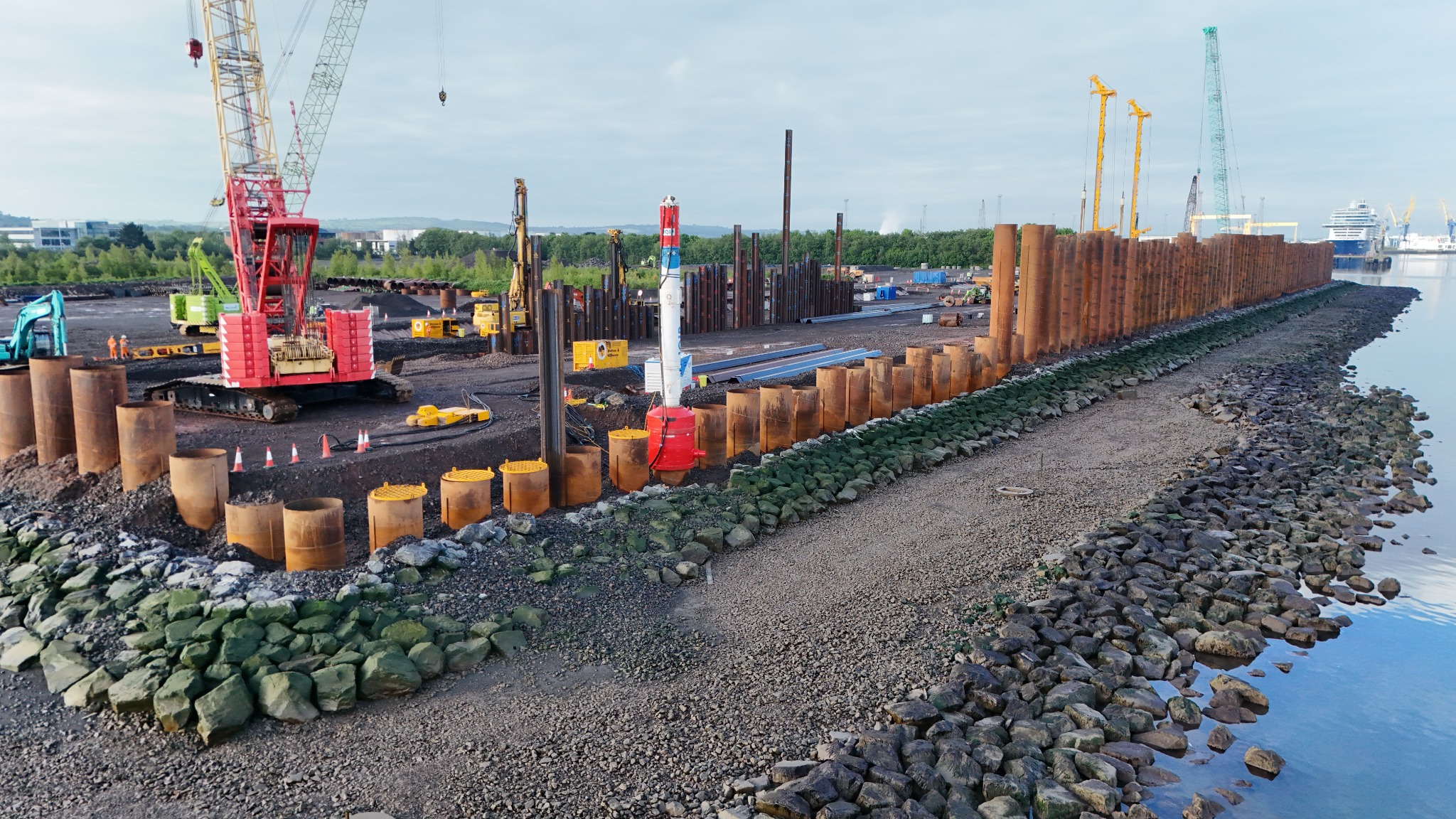 Belfast Harbour Deep Water Berth D3 construction progress – 2026-05-18