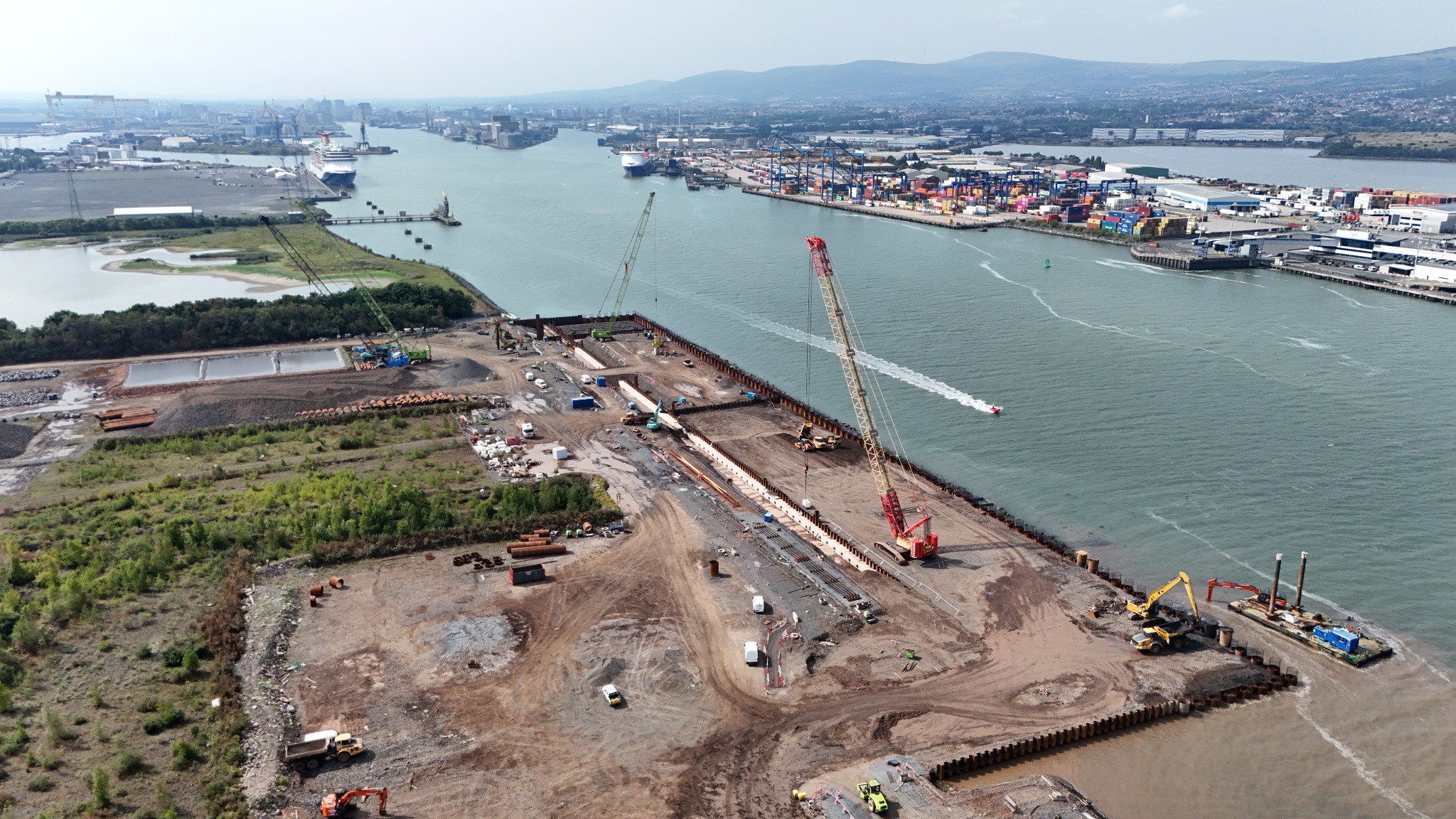 Belfast Harbour Deep Water Berth D3 construction progress – 2026-08-27