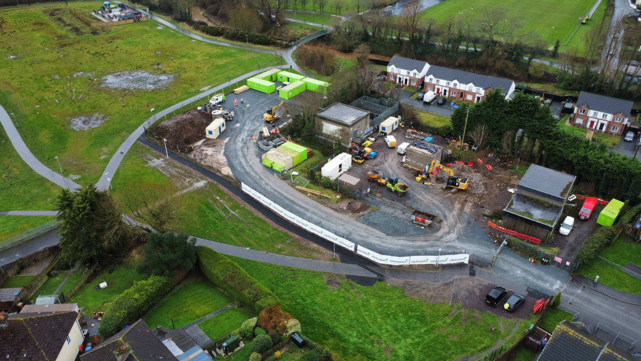Upper Crescent WWPS construction progress – 2024-01-23