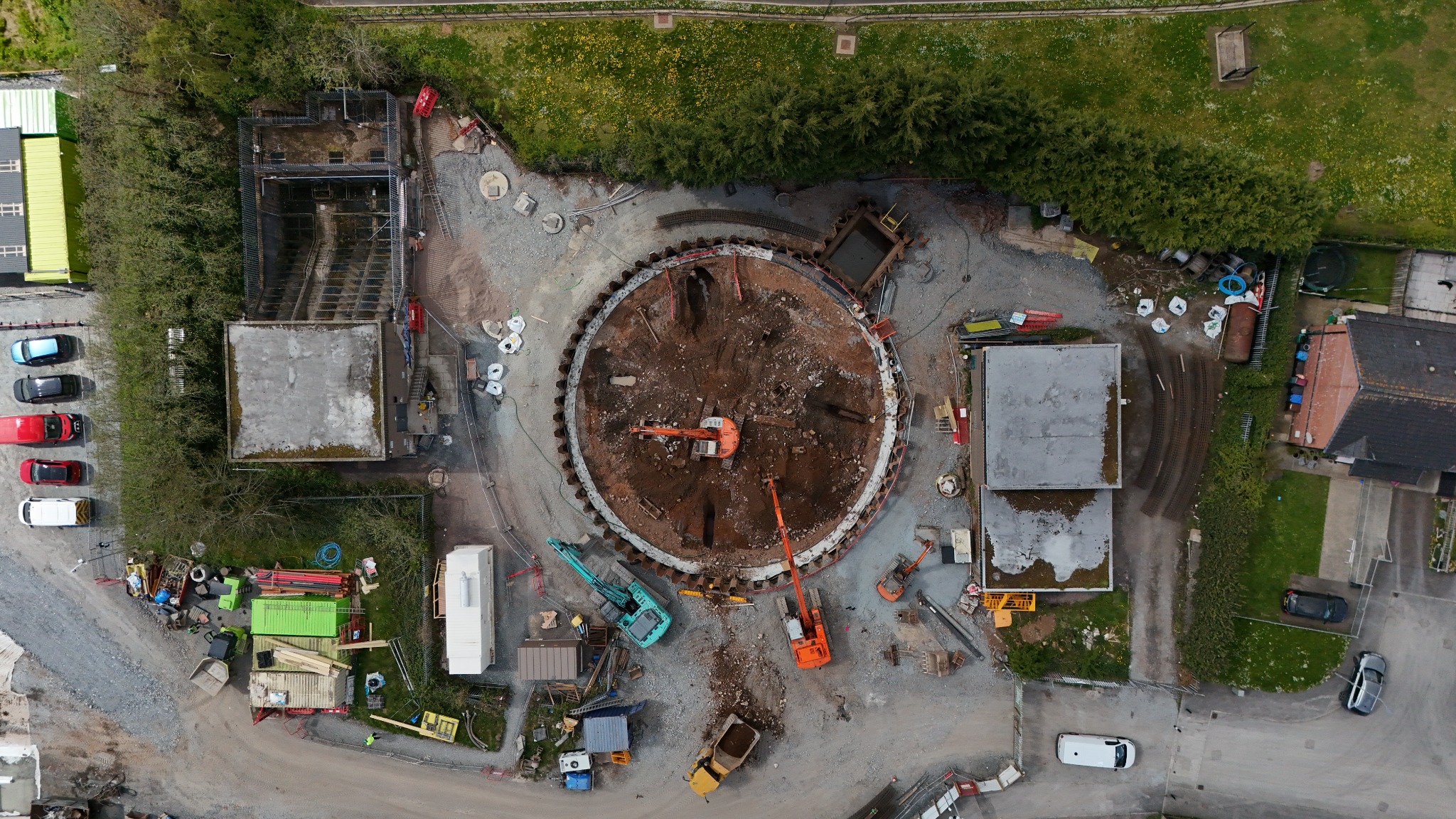Upper Crescent WWPS construction progress – 2024-04-26