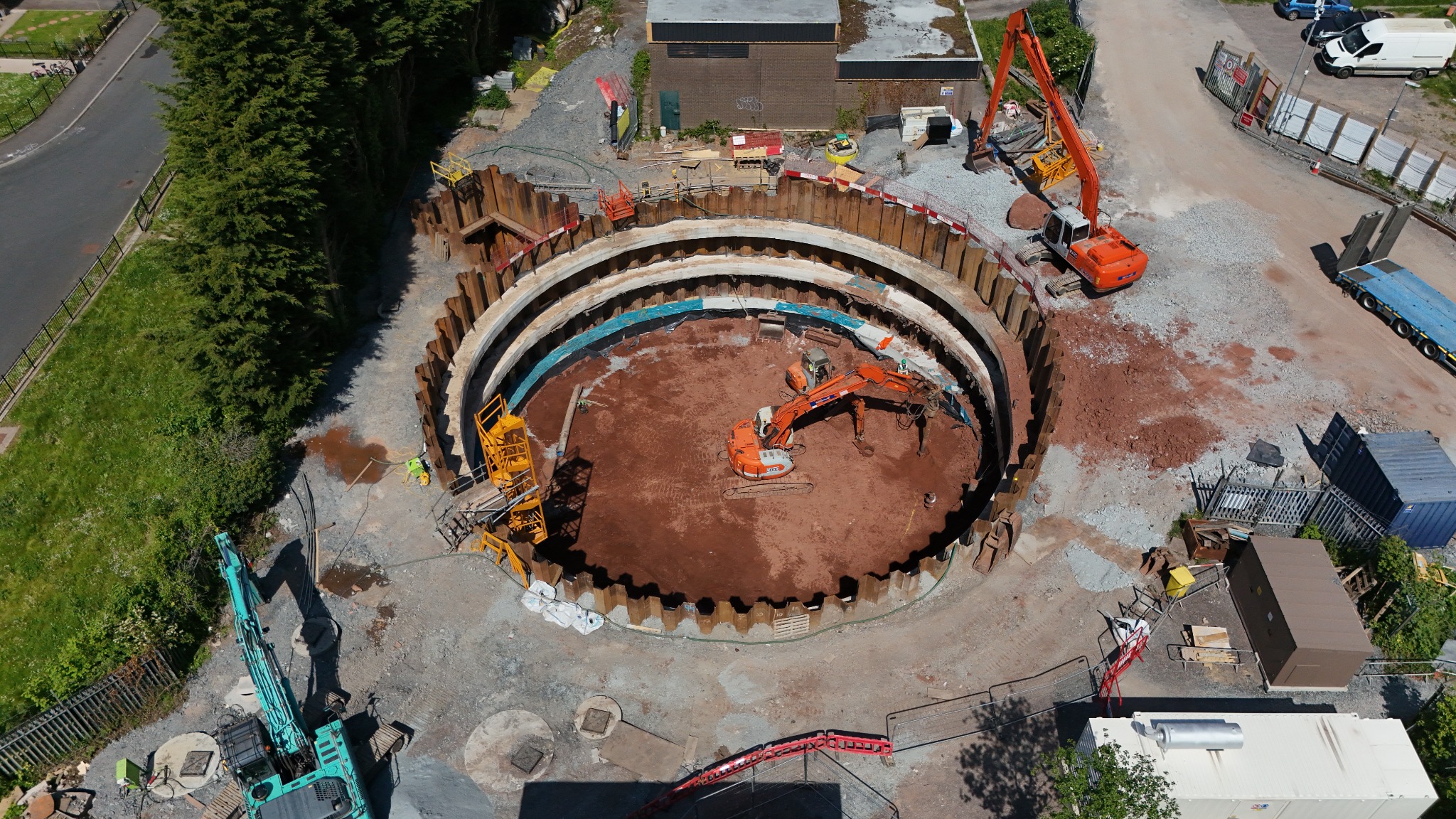 Upper Crescent WWPS construction progress – 2024-05-21