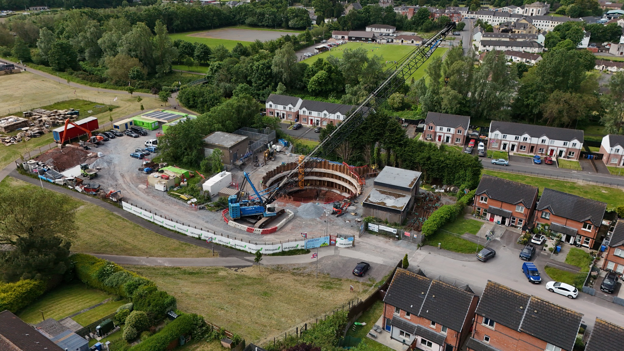 Upper Crescent WWPS construction progress – 2024-06-07