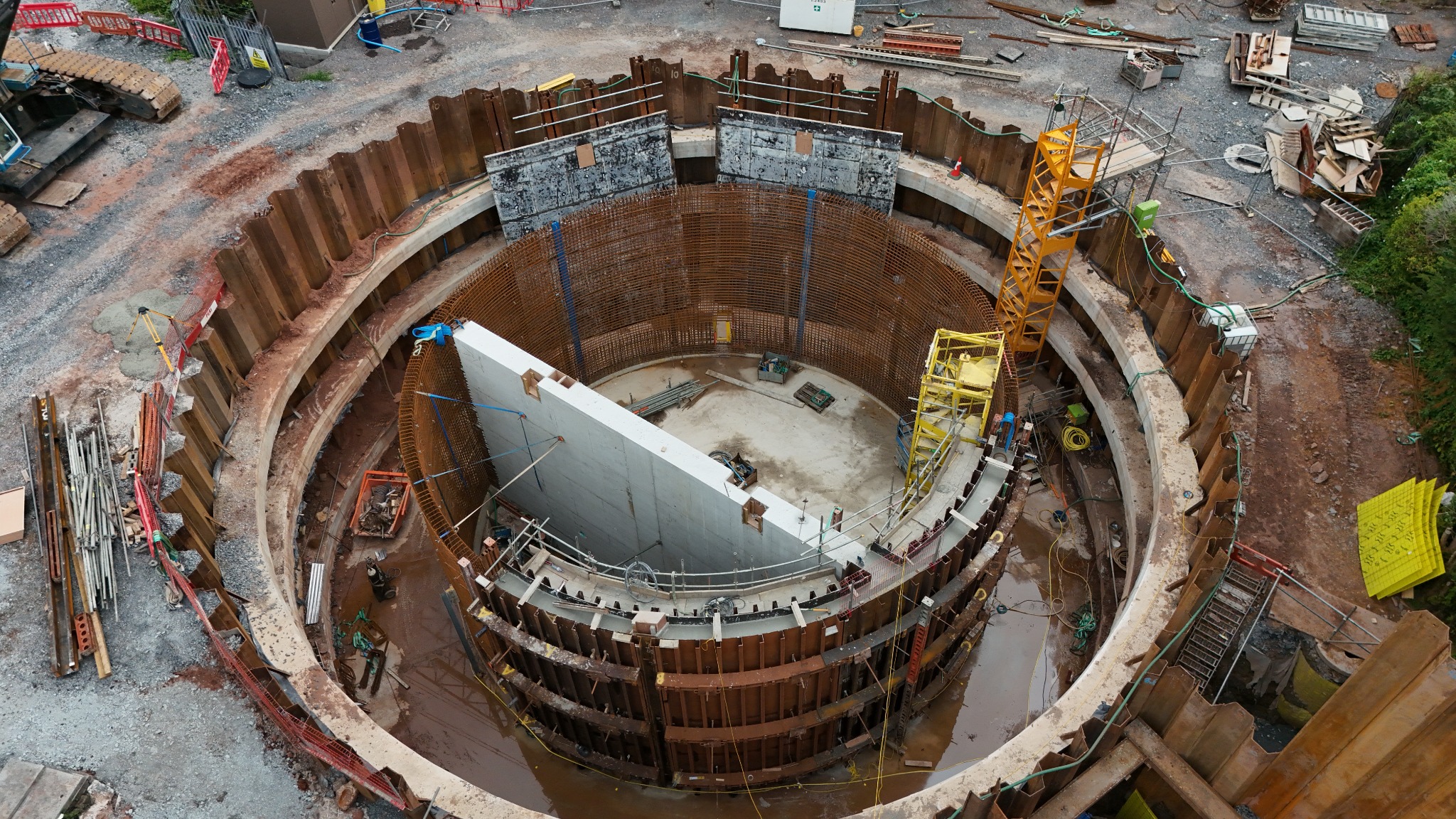 Upper Crescent WWPS construction progress – 2024-08-17