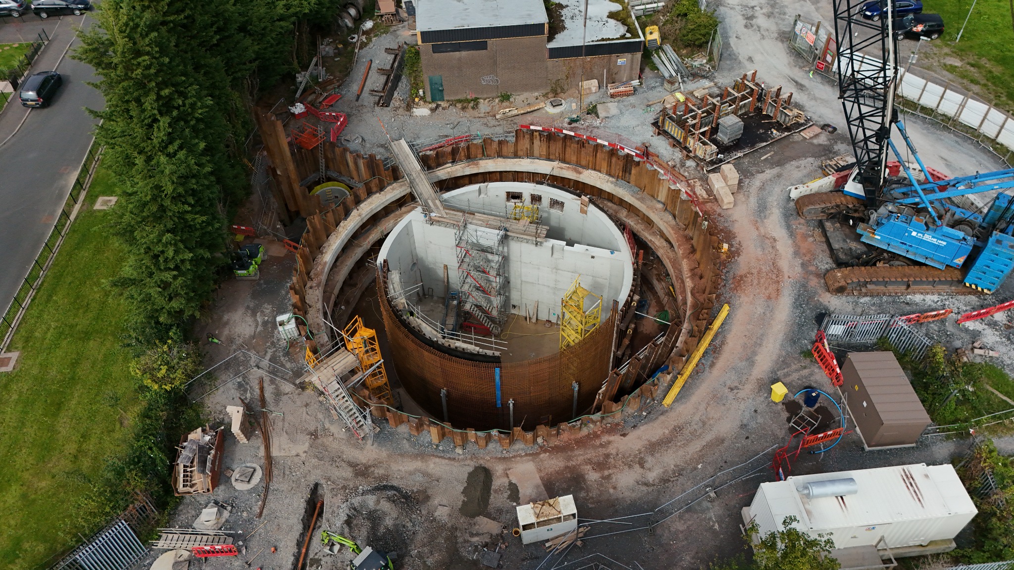 Upper Crescent WWPS construction progress – 2024-09-05