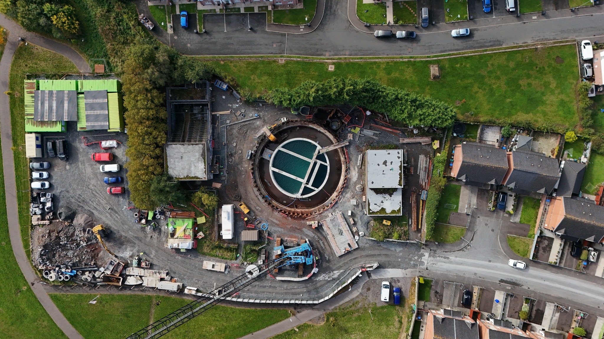 Upper Crescent WWPS construction progress – 2024-10-07