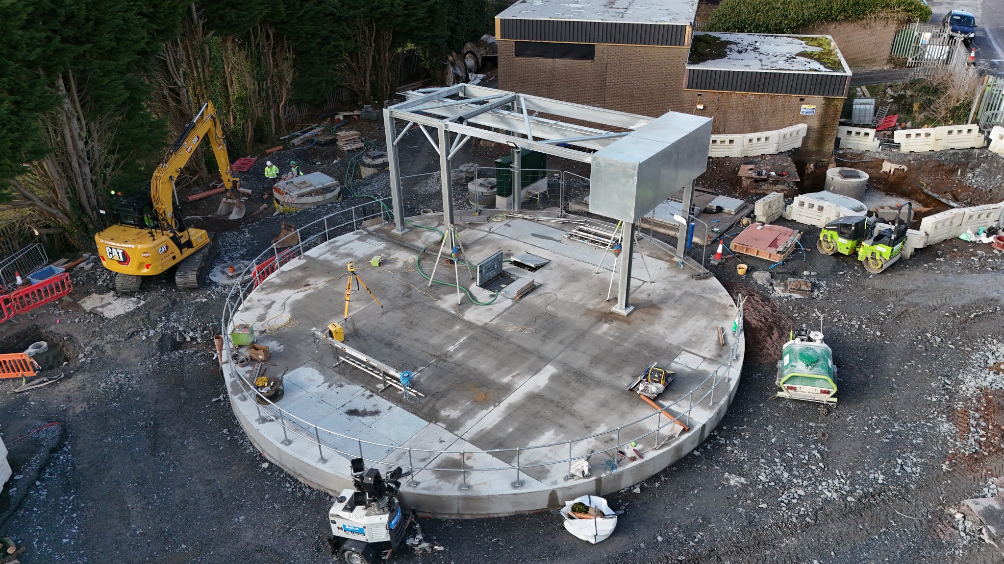 Upper Crescent WWPS construction progress – 2025-02-20