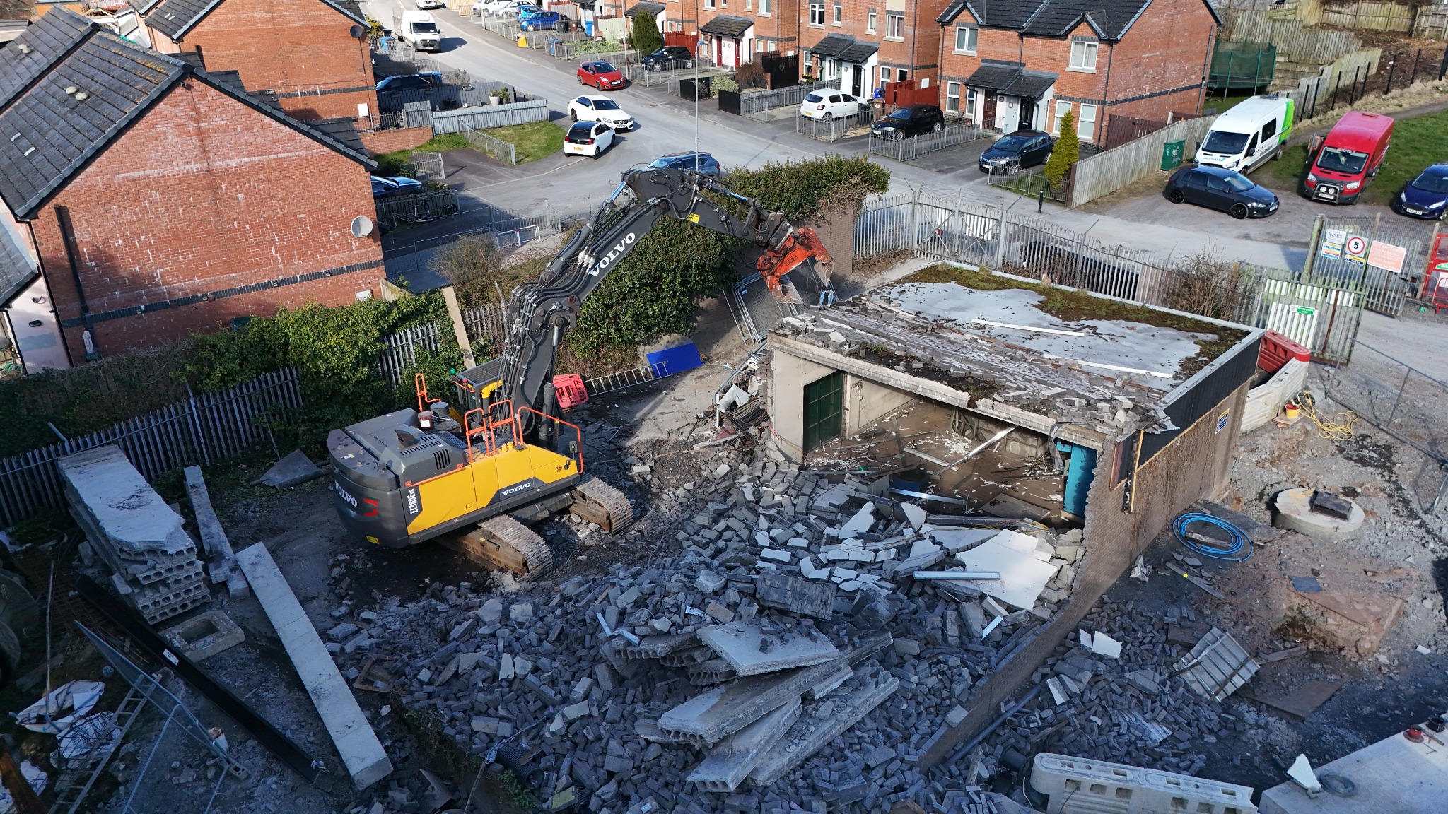 Upper Crescent WWPS construction progress – 2025-03-11