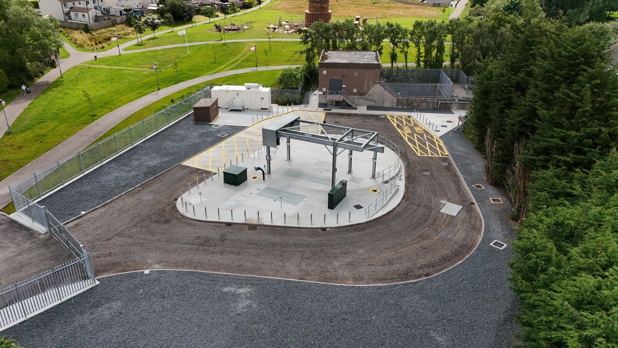 Upper Crescent WWPS construction progress – 2025-07-03